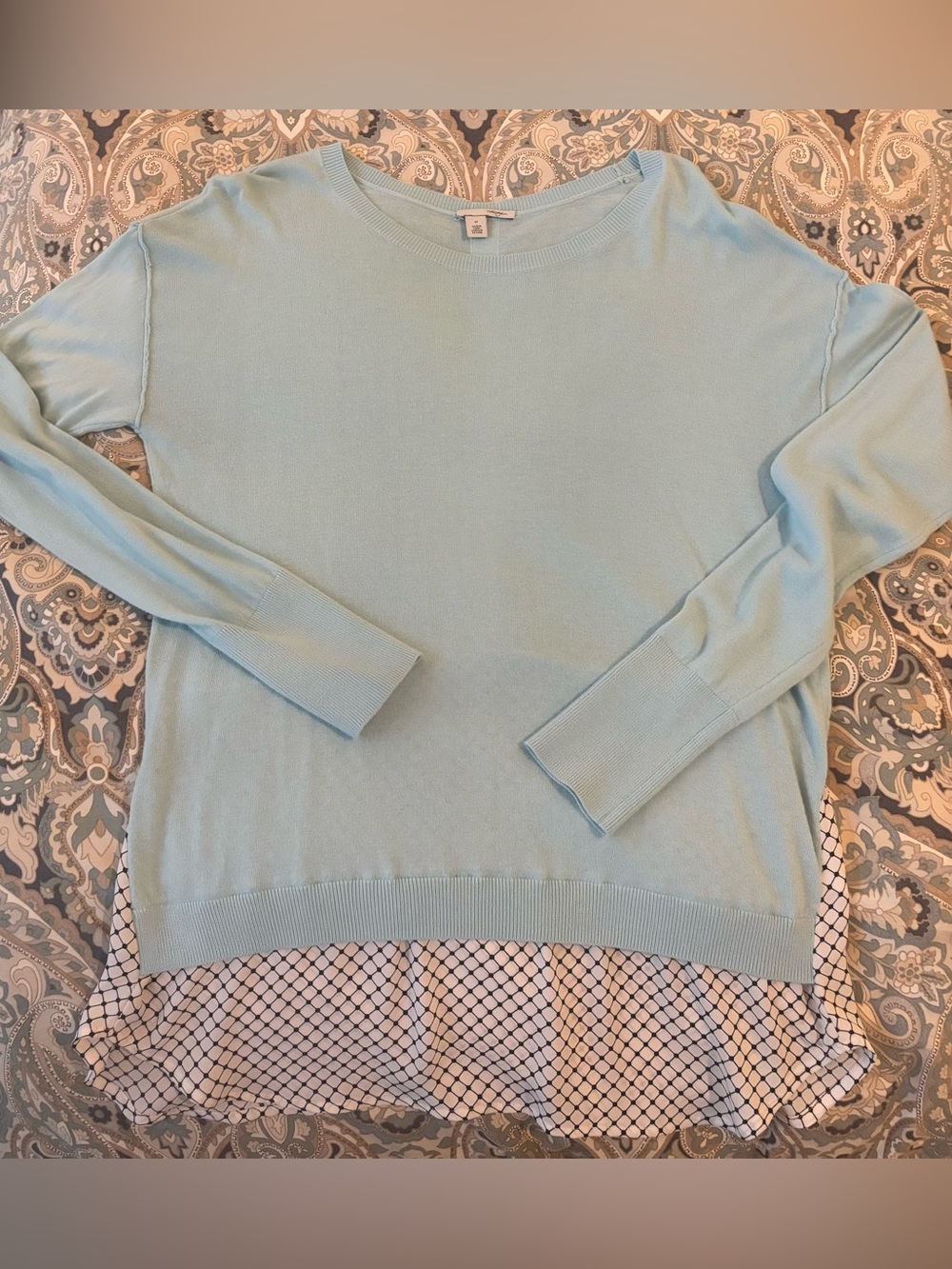 Halogen Light Blue Crewneck Sweater
